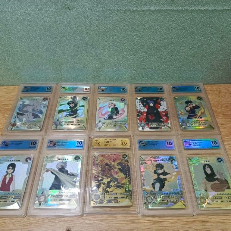kartu naruto kayou Slab Take All semua (10pcs) Free 1 MR Kabuto