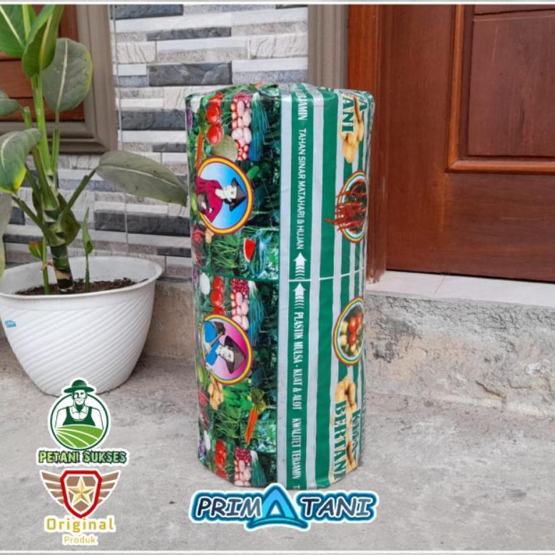 Plastik Mulsa Tani Maju 1Roll lebar 100CM panjang 640M - Plastik Mulsa Hitam Perak Plastik Pertanian