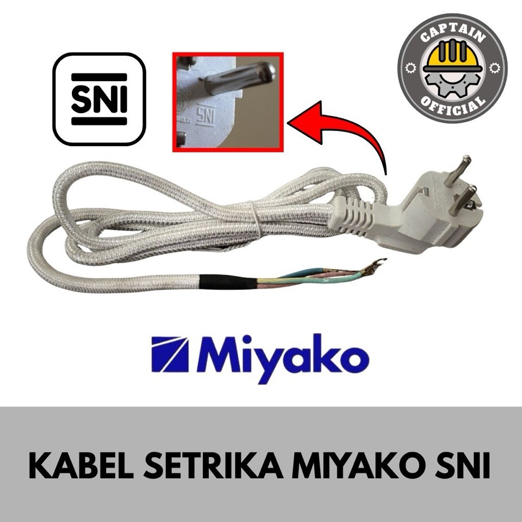 Kabel Setrika Miyako SNI