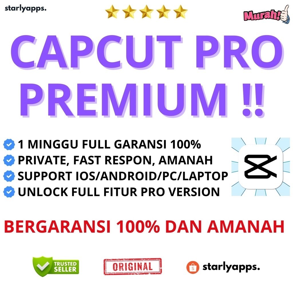 TEMPLATE CAPCUT PRO PREMIUM 1 BULAN SIAP PAKAI NGEDIT EDITOR AESTHETIC