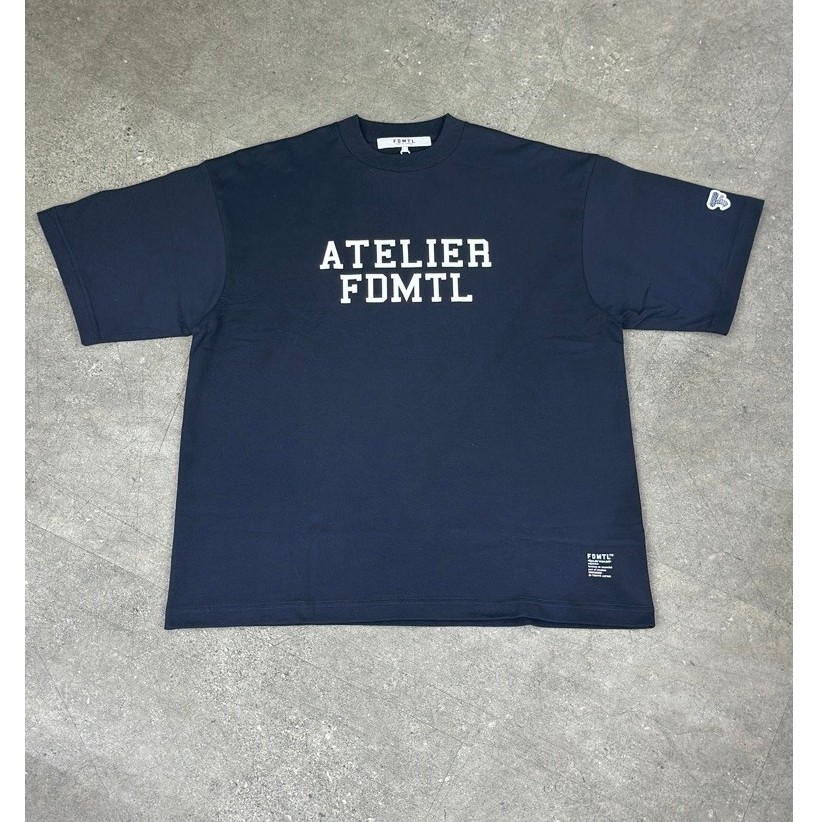 FDMTL JAPAN ATELIER TEE NAVY 100% ORIGINAL