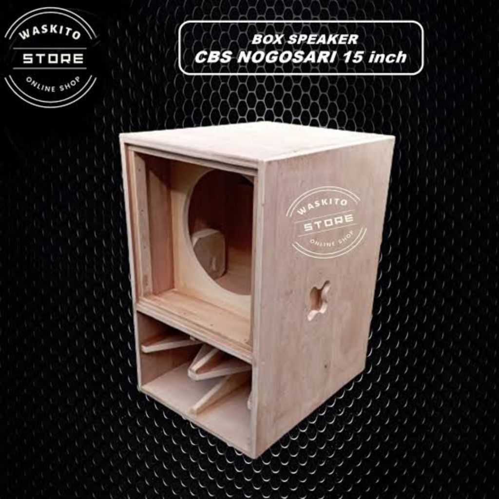 Box speaker kosongan kayu