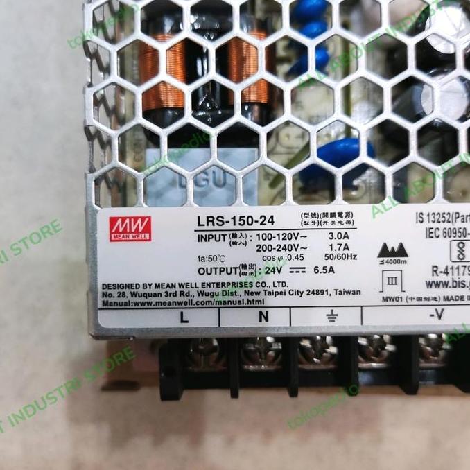 Power Supply Meanwell LRS-150-24 / LRS 150 24 / MEAN WELL LRS150-24