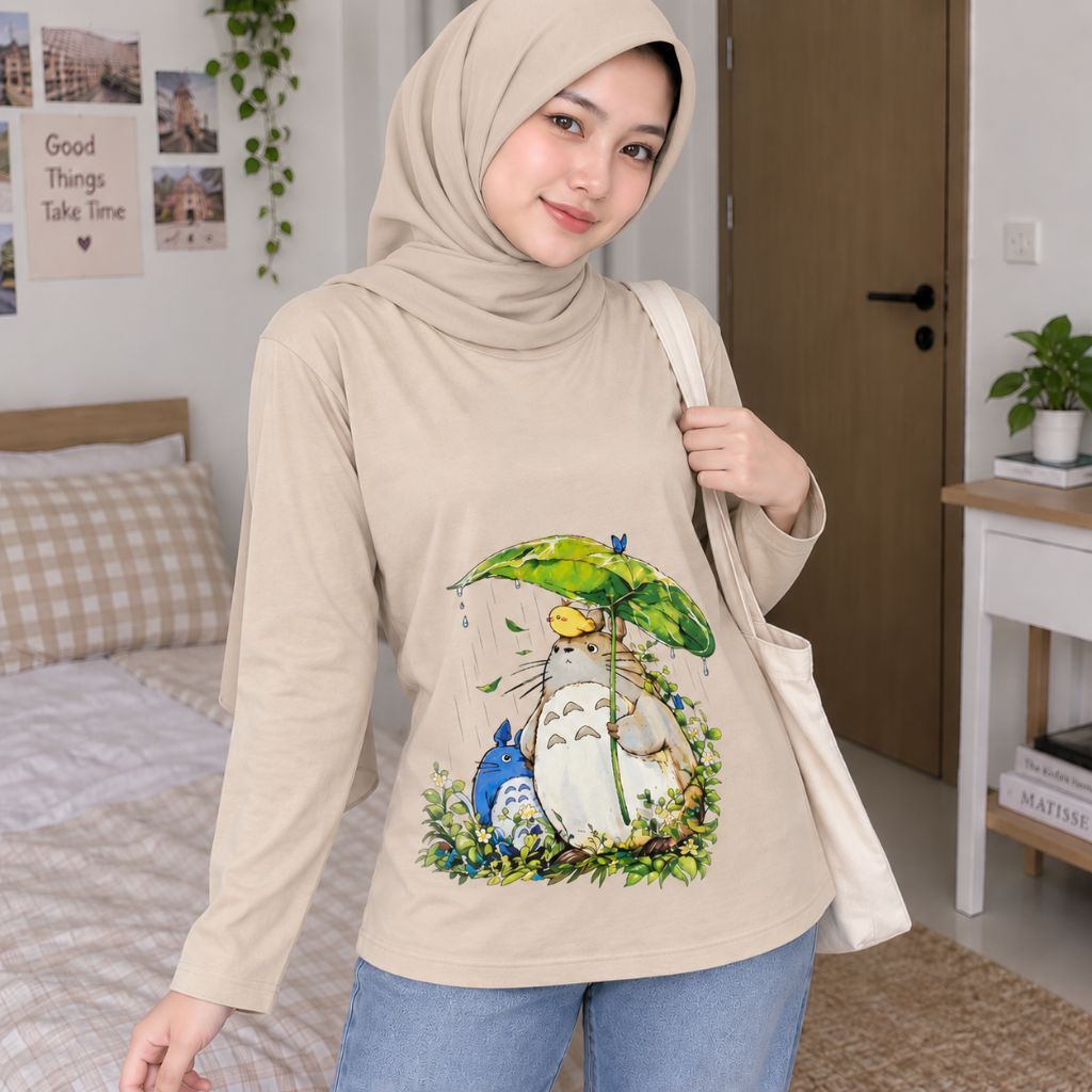 Custom T-shirt - Totoro Umbrella
