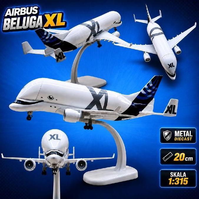 Diecast pesawat Beluga XL diecast pesawat besi diecast pesawat terbang Beluga mainan pesawat Beluga 