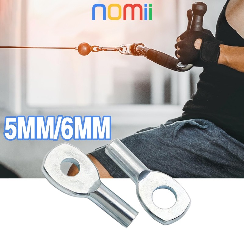 5/6 MM Sparepart Alat Fitness Konektor Tali Sling Klem Tali Sling Gym Konektor Tali Sling