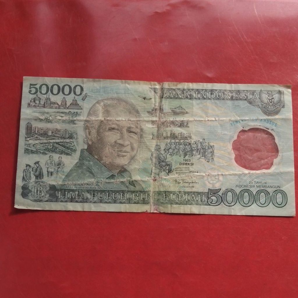 UANG 50000 GAMBAR SOEHARTO (POLIMER)