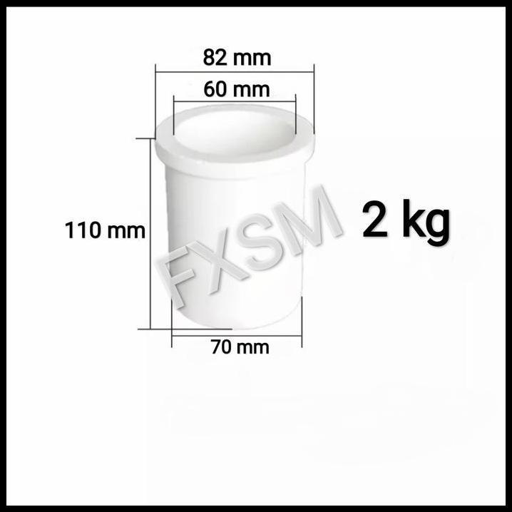 DISKON 2 KG - QUARTZ CRUCIBLE MELTING POT