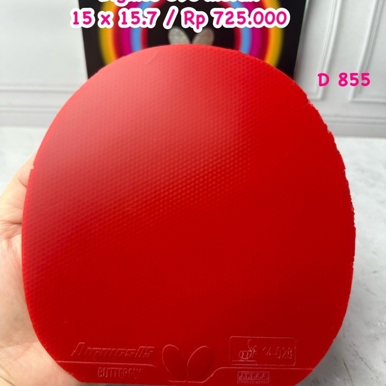 SECOND KARET BET BAT TENIS MEJA BUTTERFLY DIGNICS 09C MERAH ORIGINAL MARKET JAPAN