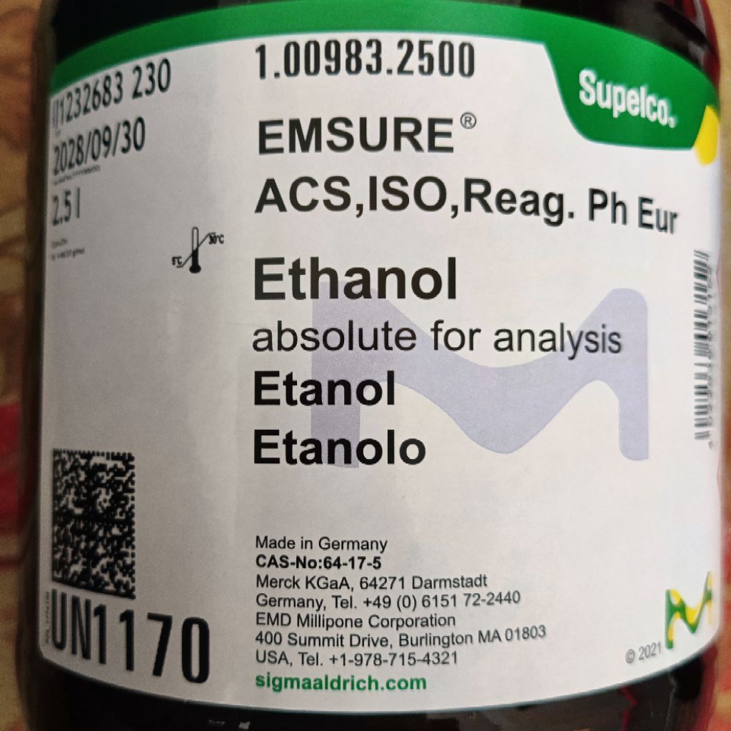 ethanol / etanol merck pro analisis (PA)