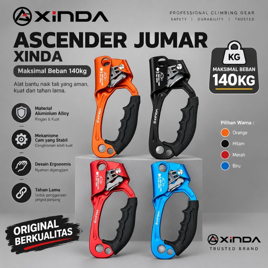 Jumar Ascender Xinda Original Berkualitas - Merah