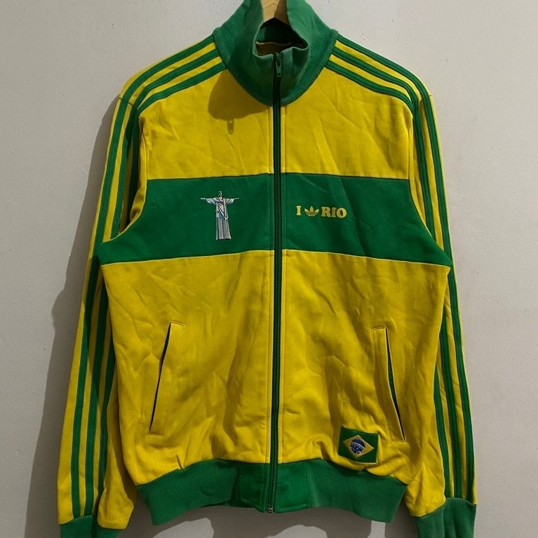 Tracktop Adidas Brazil Rio De Janeiro Vintage Rare Original