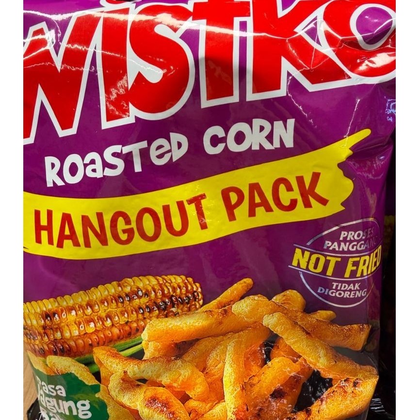 145GR TWISTKO PREMIUM. TWISTKO ROASTED CORN HANGOUT PACK. KERUPUK JAGUNG BAKAR. ROASTED CORN. TWISTK