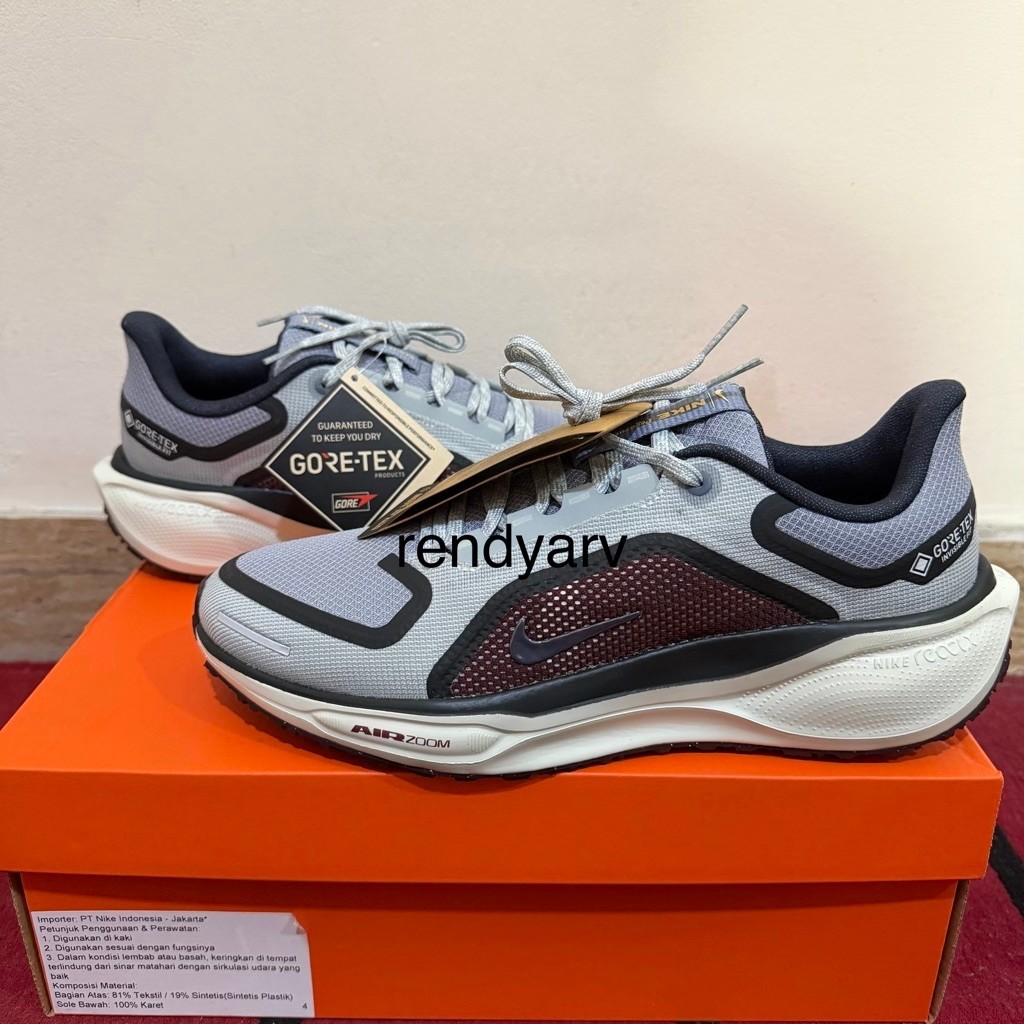 Sepatu Lari Running Pria Nike Air Zoom Pegasus 41 Goretex Light Pumice