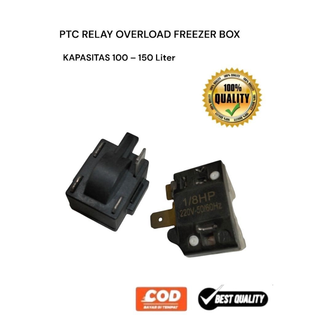 PTC RELAY OVERLOAD FREEZER BOX UNIVERSAL