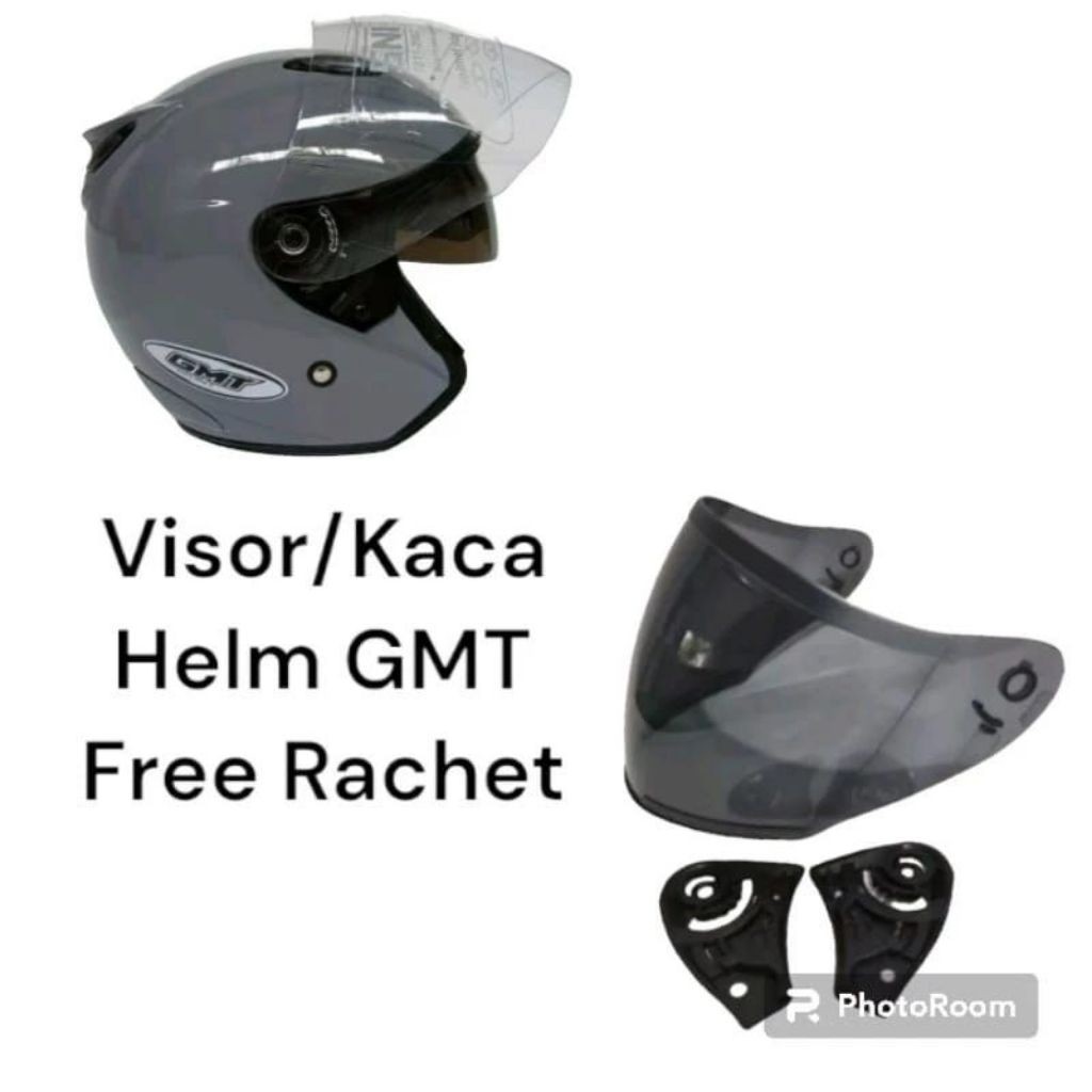 Kaca helm GMT/kaca visor helm GMT Gratis Rachet
