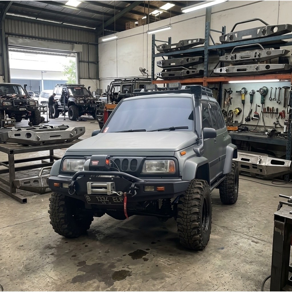 bumper depan vitara escudo sidekick model arb