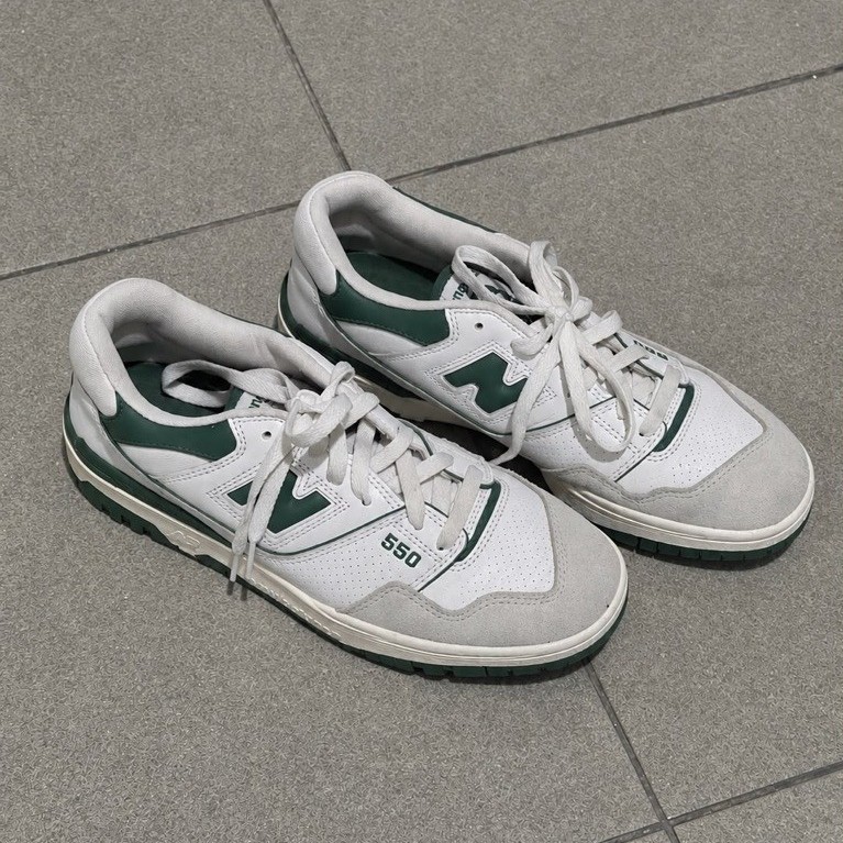 NB New Balance 550 white green