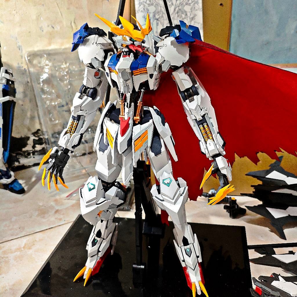 Model Kit PG 1/60 Wolf Remain Barbatos Lupus Rex Logar Metal Frame Rakit Rapi Detailing Fullset Leng