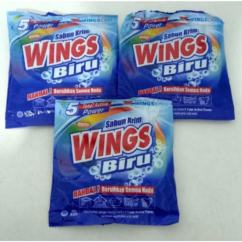 Wings Biru Sabun Krim Colek / Sabun Wings Colek