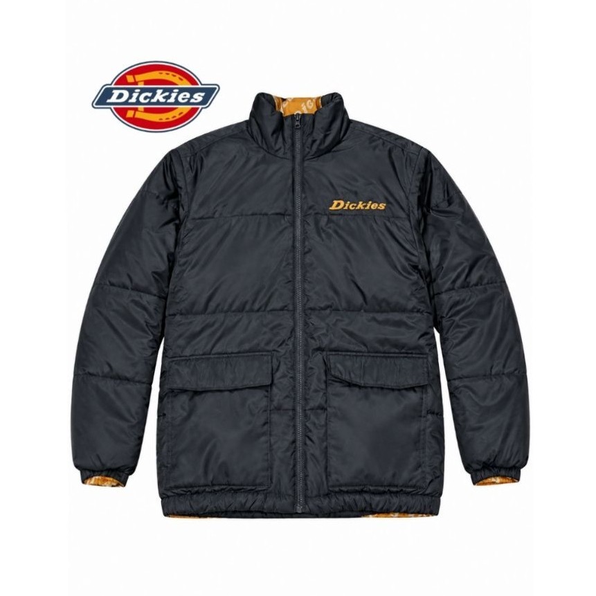 Preloved Dickies reversible Rodessa Puffer Jacket Gold Pattern size L