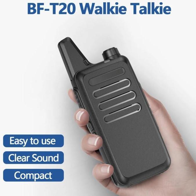 PROMO 2 Pcs HT BF T20 Walkie Talkie Model C1 Handy Talky UHF Frekuensi 400-470MHz