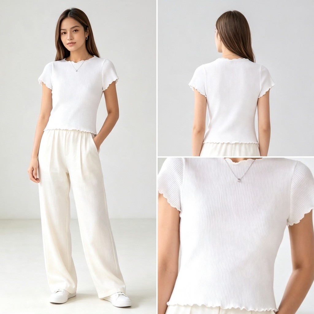 Kd A| Kaos Lengan Pendek Crop Top Baju Imlek Wanita  Chinese New Year
