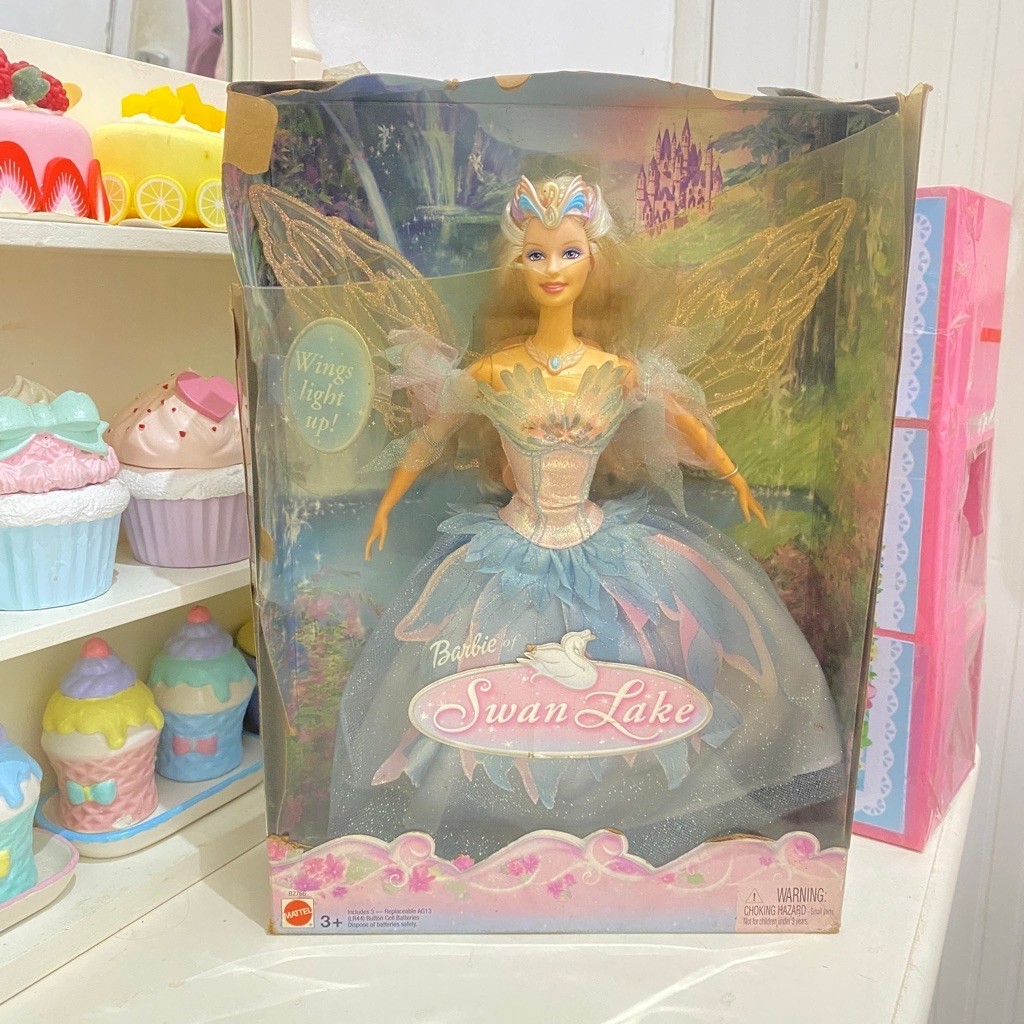 (BACA DESKRIPSI) NEW Barbie Swan Lake Odette Light Up Wings Box