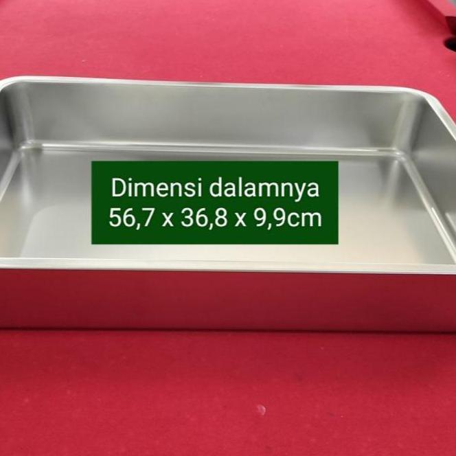 WAJAN KOTAK STAINLESS UKURAN 60 X 40 X 10CM