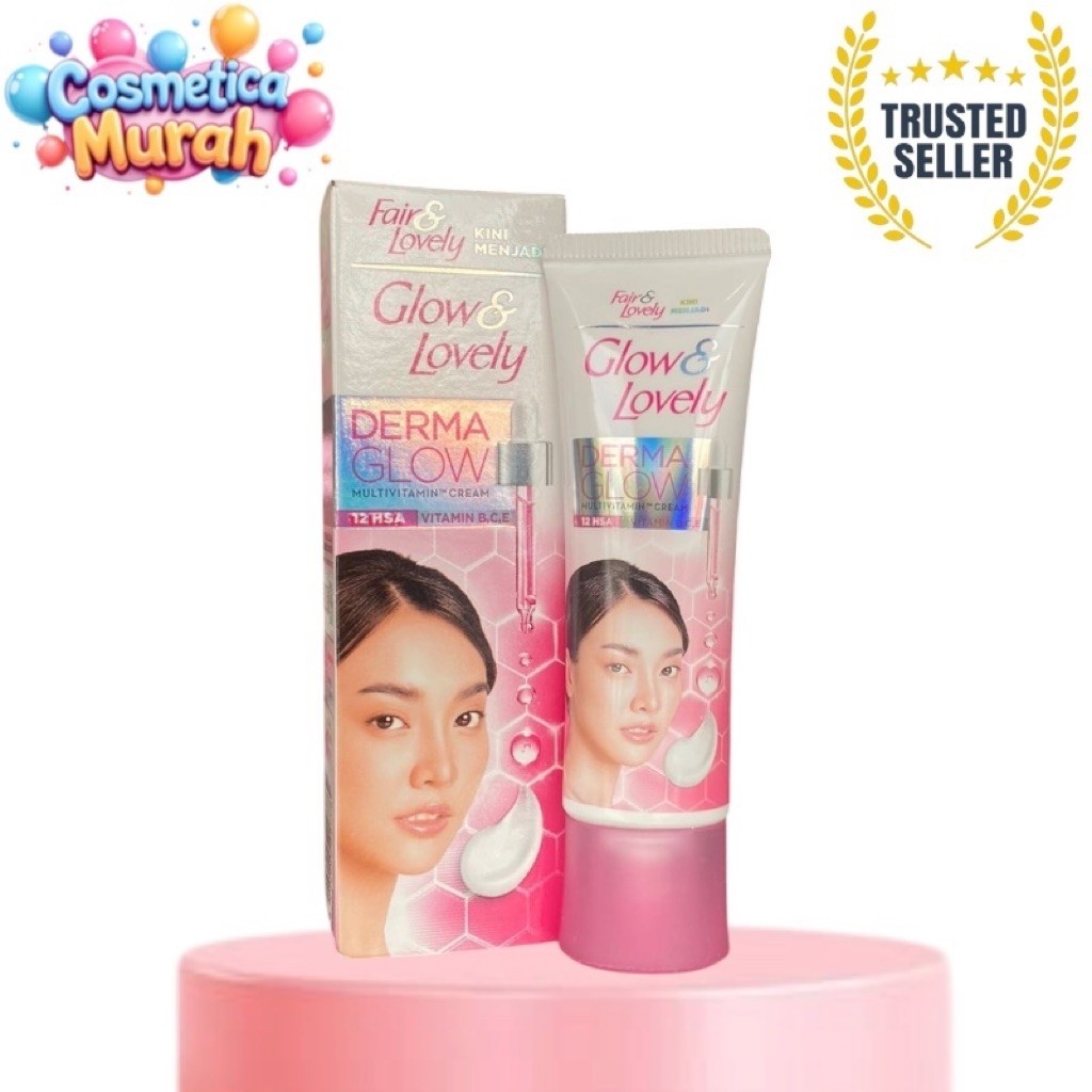 cb] FAIR & LOVELY menjadi GLOW AND LOVELY derma glow multivitamin cream 23 gr