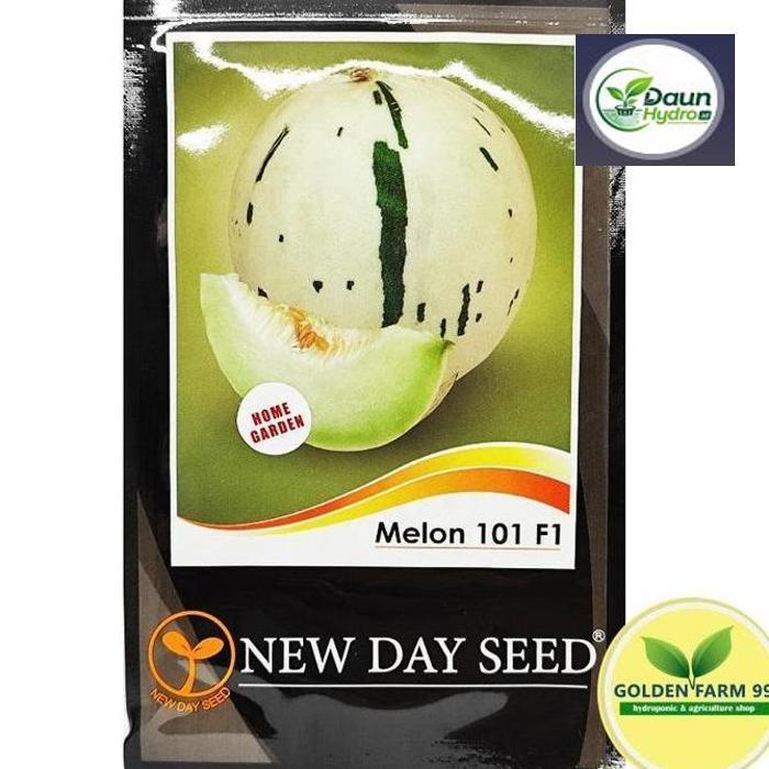 New Day Seed Benih Melon 101 F1 Dalmation Snow Leopard Varietas Hibrida dengan Penampilan Unik dan R