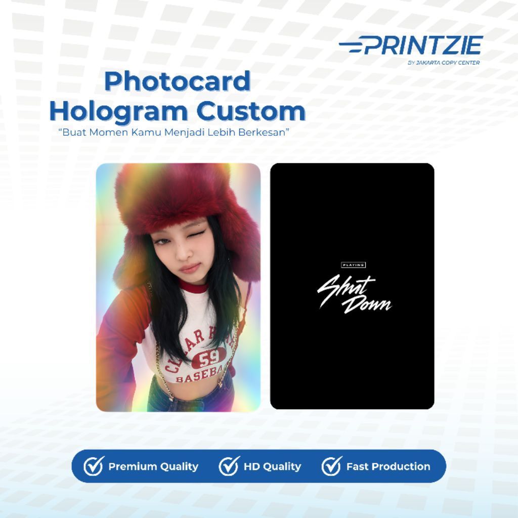 Photocard Hologram | Cetak Photocard Custom | Freebies K-Pop Premium