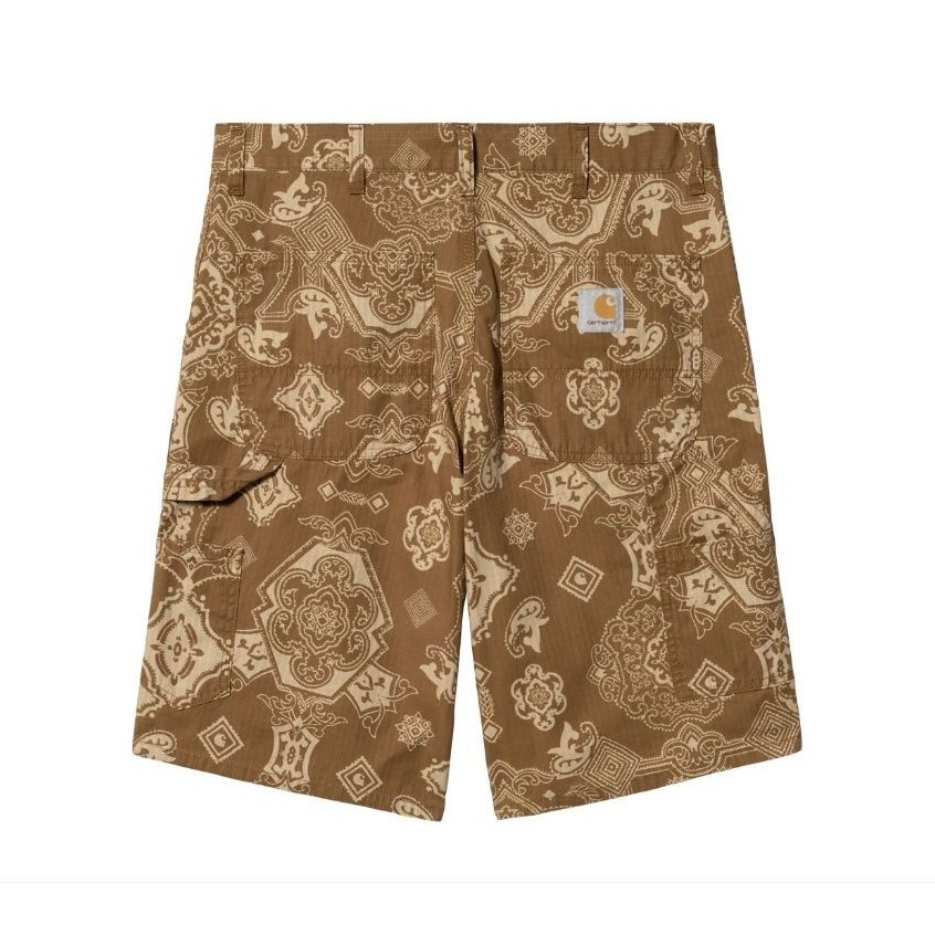 Celana Pendek Carhartt WIP Single Knee Short Pants Verse Print Hamilton Brown 32 Import Original