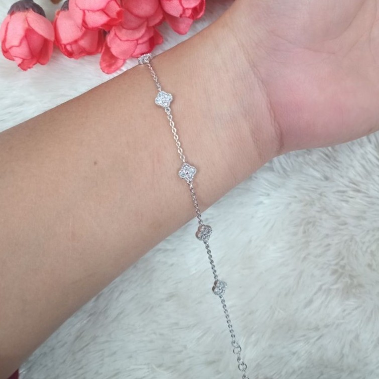 perhiasan gelang rantai silver 925