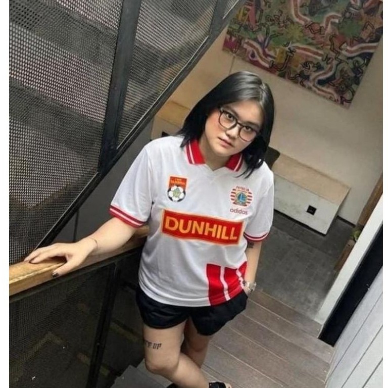 (SIZE M L XL XXL) jersey bola persija 1995 away