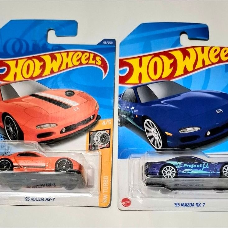 Hot wheels reguler Paket 2Pcs  Mazda RX-7 Hot item kolektor