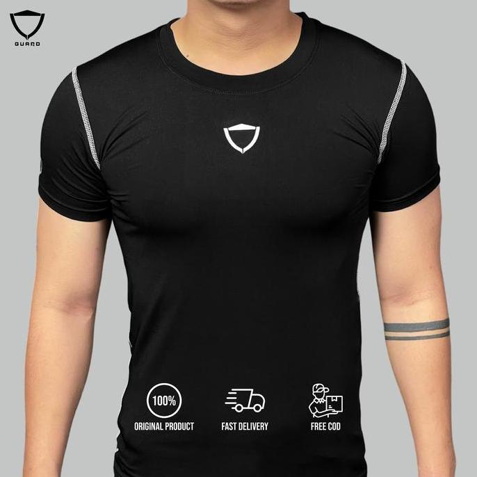GUARD BASIC COMPRESSION SHIRT / BAJU COMPRESSION OLAHRAGA ELASTIS