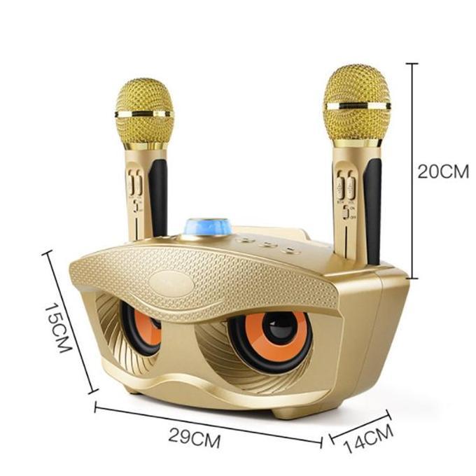 Musica- Mic Karaoke Wireless Speaker Bluetooth Sdrd Sd 306 / Sd 309 Dua Mic