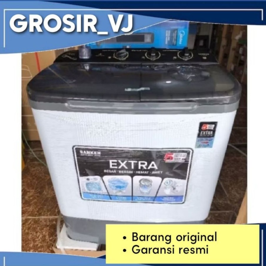 mesin cuci 2 tabung 8kg sanken/mesin cuci 8kg sanken 2 tabung TW-8900