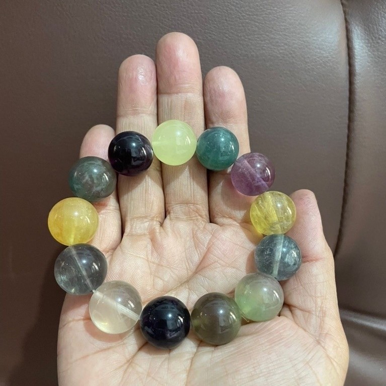 High quality Rainbow Flourite Bead 14-15
