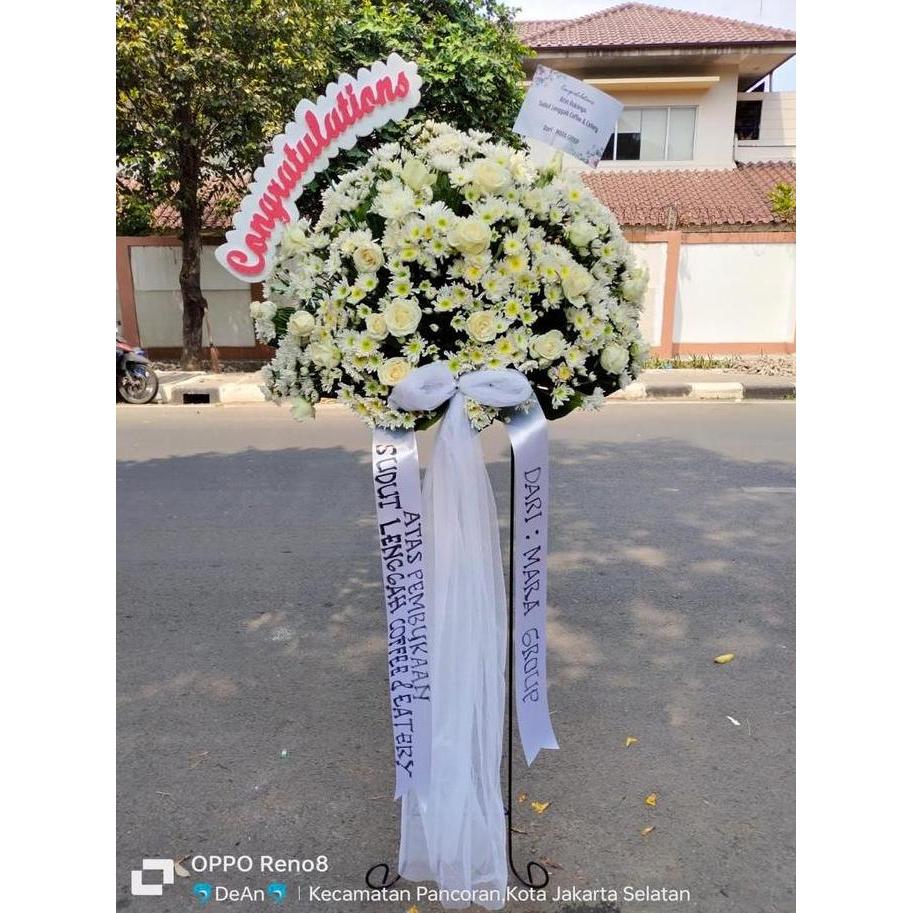 Flower- Standing Dukacita Bunga Papan Dukacita Standing Flower Belasungka Same Day Urgent Order Jabo