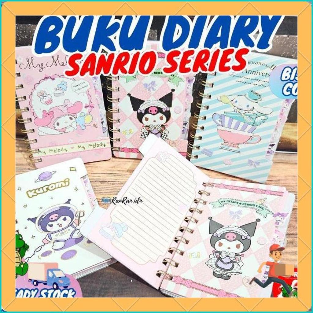 Buku Diary Sanrio/ Buku Notes Sanrio/Buku Kecil Sanrio/ Buku Motif Sanrio Flash Sale
