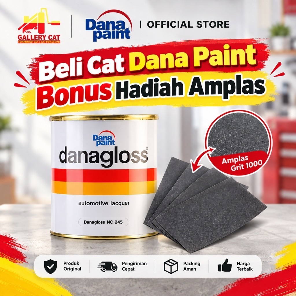[OFFICIAL STORE] Cat Danagloss NC 245 solid warna standar 1L