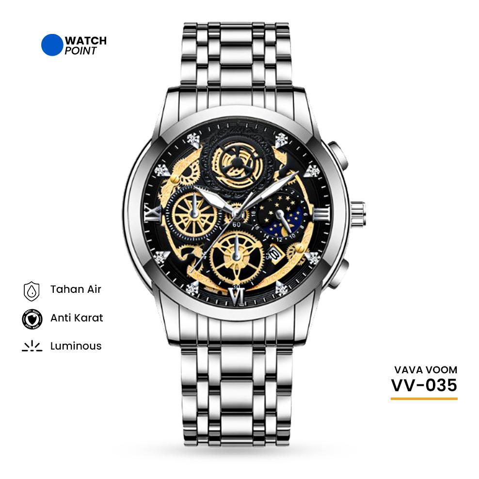 WATCHPOINT VV-035 | Jam Tangan Pria Original Impor FNGEEN VAVA VOOM Tahan Air dengan Kronograf Akses