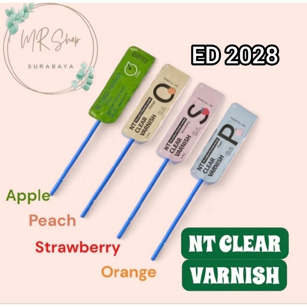 NT Clear Varnish Sodium Fluoride Varnish Eceran Per Pcs)