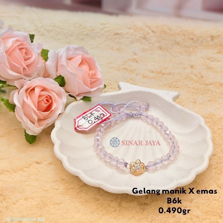 Gelang manik X Emas