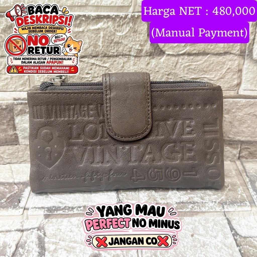 029# NET-Preloved Fossil Medium Wallet Dompet