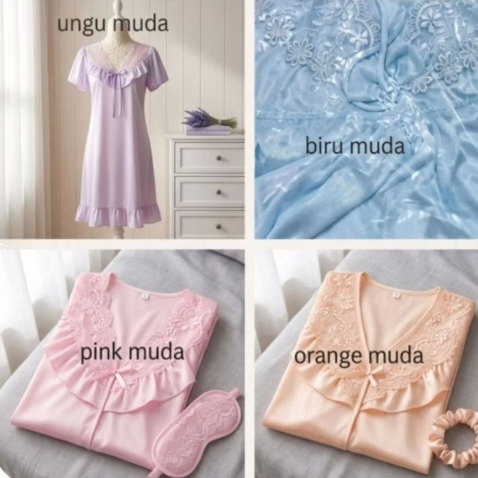 Baju cantik bahan mewah Daster paket 4 pcs