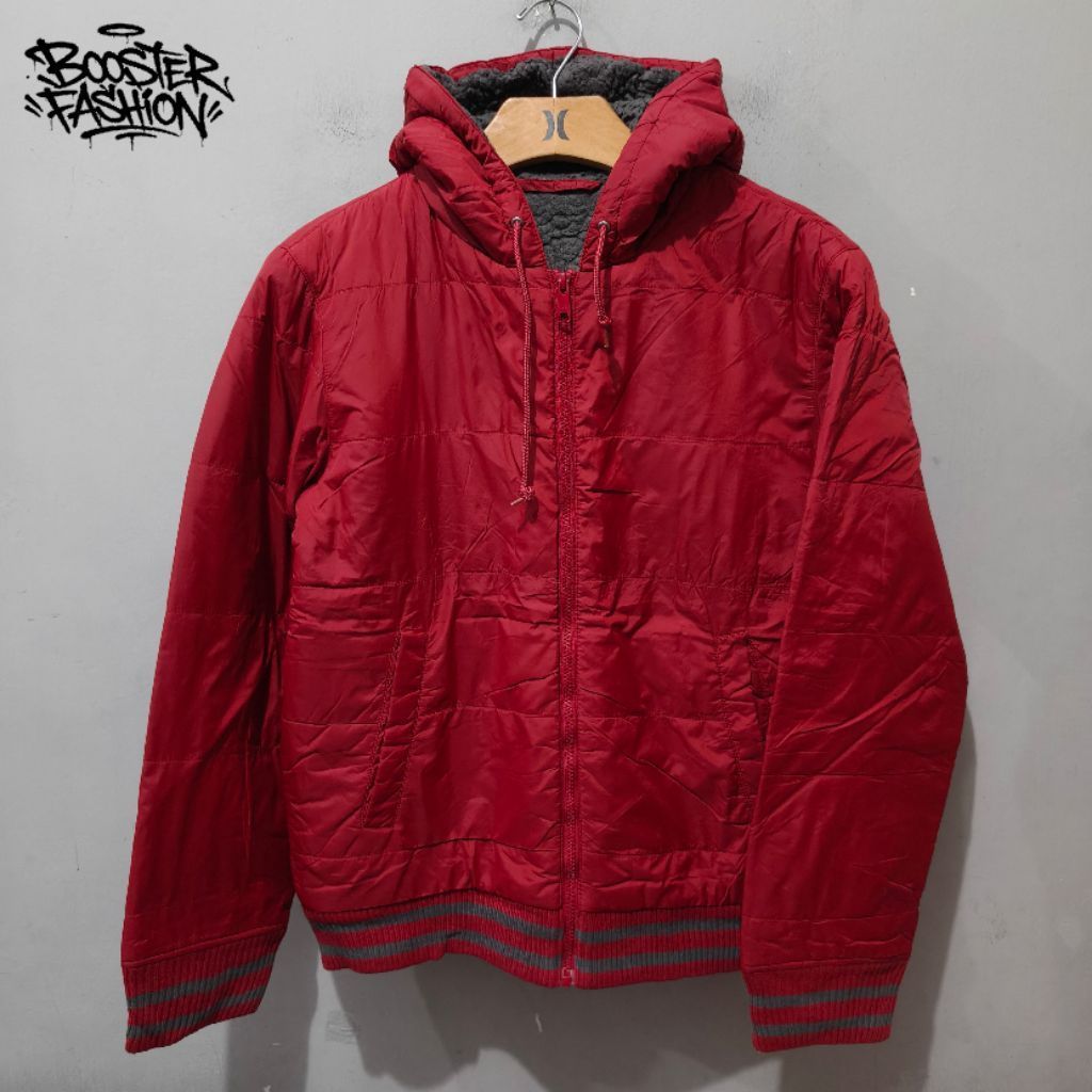 JAKET UNIQLO INNER SHERPA TEBAL HOODIE SIZE M ORIGINAL