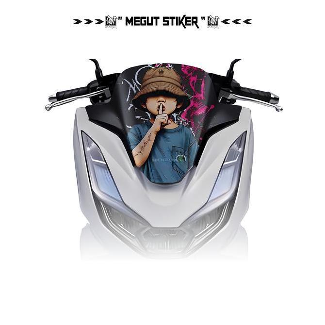 TERBARU STICKER WHINDSHIELD PCX 160 NEW (20) STIKER VISOR PCX NEW 160 2022-2024 / TAMENG PCX NEW mot